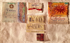 Lot de 4 ETIQUETTES anciennes