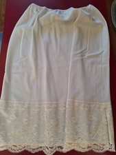 JUPON/ SOUS ROBE VINTAGE 50/60, POLYAMIDE, DENTELLES,  TAILLE M