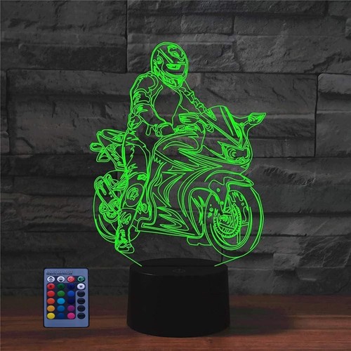 Moto led lampe art déco - lampe,