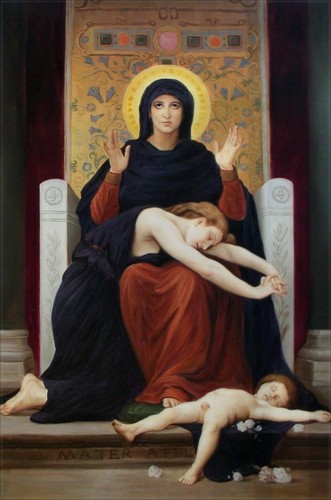 Tableau portrait vierge - tableau,