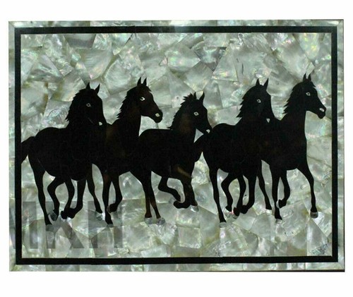 Black marble table top - 3'x2',