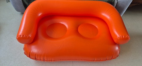 Canape gonflable orange - canape,