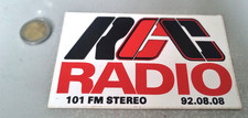 Autocollant/ sticker  RADIO RC 101 FM STEREO (vintage)