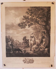 Gravure ancienne - Chasse