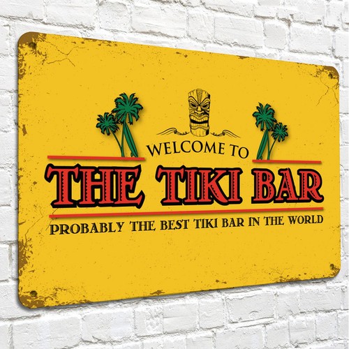 The tiki barre signe tropical - tiki,