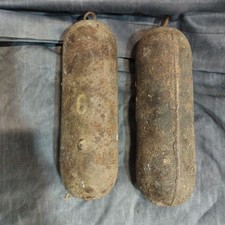 ancienne paire de poids pour