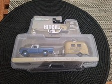 GreenLight 1966 Dodge D-100 & Airstream 16' Bambi Hitch & Tow - 1:64