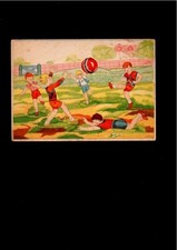 découpage ancien publicitaire farine phoscao ML PINEL enfant jeu de ballon champ