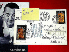 CARTE Postale photo de COLUCHE sur entier Postaux, ZA14