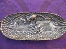 Cendrier vide poche ancien bronze XIX siècle Ashtray empty pocket old bronze XIX