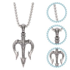  Pendentif Trident Chaine Collier Cadeaux Pour Petit Ami Ras Du Cou Hommes