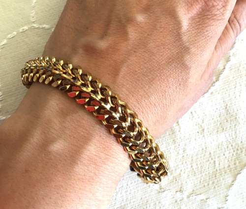 Bracelet plaque ancien - bracelet,