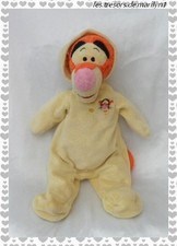 Doudou Tigrou Pyjama Capuche Jaune Broderie Tête De Tigrou Simba Dickie Nicotoy