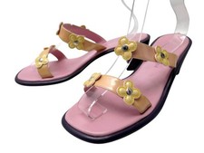CHAUSSURES LOUIS VUITTON MULES A TALONS BLOSSOM 38.5 ESCARPINS CUIR VERNIS 920€