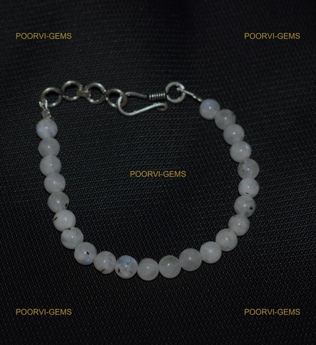 Bracelet perles pierre - bracelet, lune