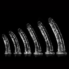 Waterproof-Dildo-Dong-Realistic-Sex-Soft-Jelly-Penis-Cock-Veined-Suction-Cup-Toy