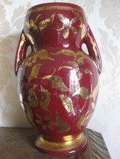 Vase céramique signé - , "