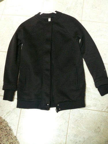 Women fabletics black jacket - black,