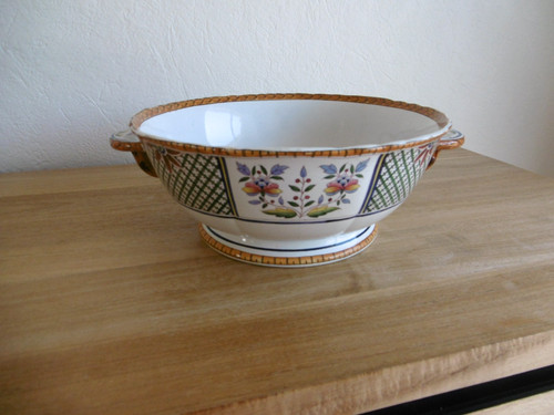 Saladier faience srreguemines - saladier,