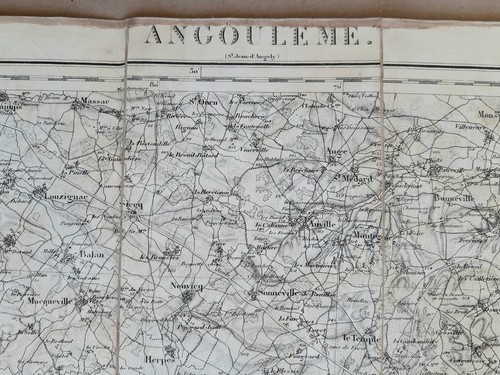 Carte état major - major, angouleme