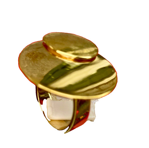 Bague moderne plaqué - bague,