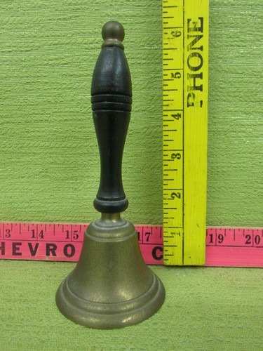 Vintage brass bell with - brass,