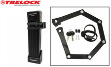 Antivol vélo pliable à clé TRELOCK FS200 L 100cm noir type couteau - TRELOCK