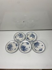 Lot 5 assiettes à soupe Sarreguemine modèle Flore 1 fissure et 1 avec une légère