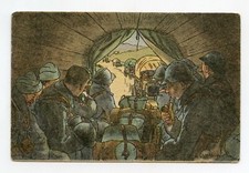 illustrateur GABARD . Guerre, patriotique . Le convoi militaire 