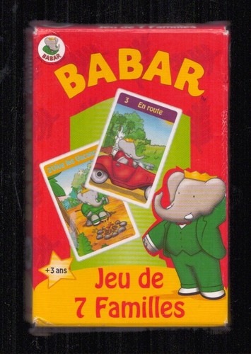 Jeu cartes 7 familles - jeu,
