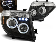 Paire de feux phares Nissan Pathfinder 05-10 angel eyes noir