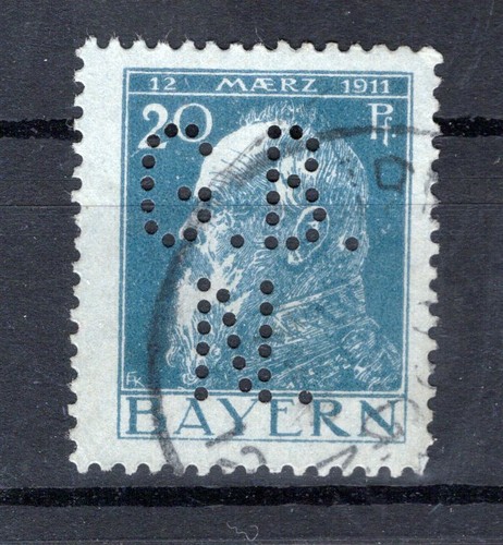 Bayern firmenlochung perfin - firmenlochung,