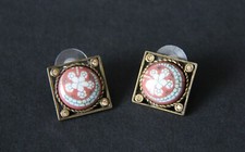Boucle d'oreille porcelaine