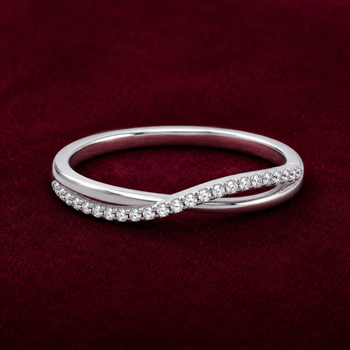 Bague éternité croisée en - bague,