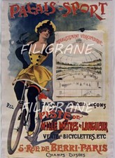 PALAIS SPORT PISTE VéLO Rqph - POSTER HQ 50x70cm d'une AFFICHE VINTAGE