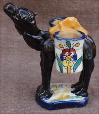 Art Deco Camel Dromadery Statue Tissier Nabeul Ceramic Tunisian North Africa  