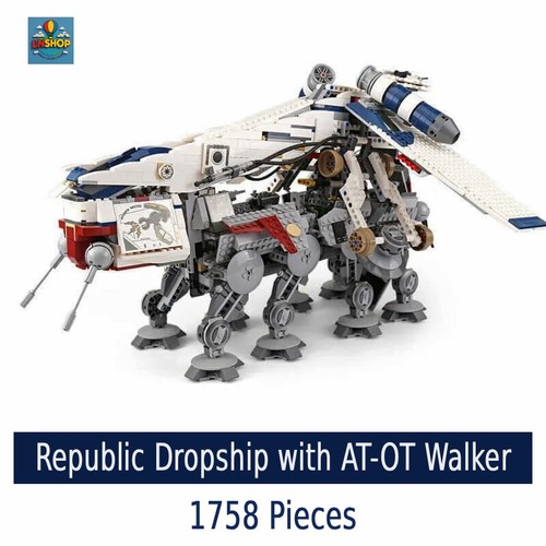 Moc star wars republic brick - wars,