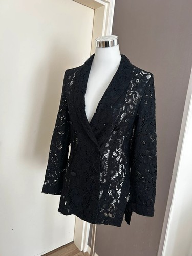 Blazer dentelle noir veste - en,