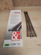 PIKO A-GLEIS HO REF 55221 WR. AIGUILLAGE DROIT A DROITE. EN BOITE ETAT NEUF