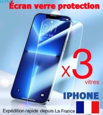 VERRE TREMPE IPHONE VITRE PROTECTION ECRAN 17 16 15 14 11 12 13 PRO MAX SE X XR