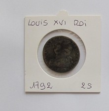 Pièce louis xvi roi - pièce, 2s