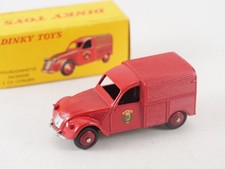 Dinky Toys F n° 25D Citroën 2CV Fourgonnette Incendie jamais joué en boite 1/43