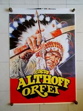 Affiche Originale Circus Althoff / Orfei , Art Forain , Cirque Sideshow , 70's