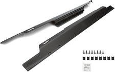 BUSHWACKER TRAIL ARMOR SIDE ROCKER 2 PIECE SET BLACK 14011 JK JEEP WRANGLER