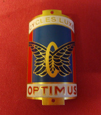 plaque de cadre vélo cycles OPTIMUS Old Bike Head Badge