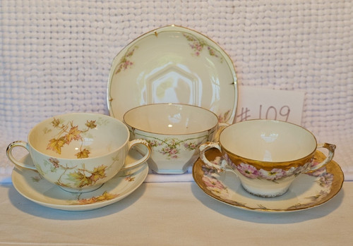 Bouillon cups saucers - bouillon,