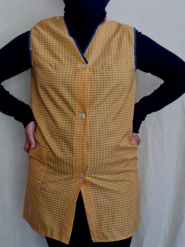 Nylon dederon smock apron - dederon,