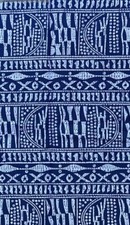 Tissu pagne wax africain, Ndop Bamiléké du Cameroun 6 yards, Neuf.