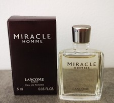 Miniature parfum lâncômë mïracle pour homme 5ml Edt PLEIN RARE ANCIEN 
