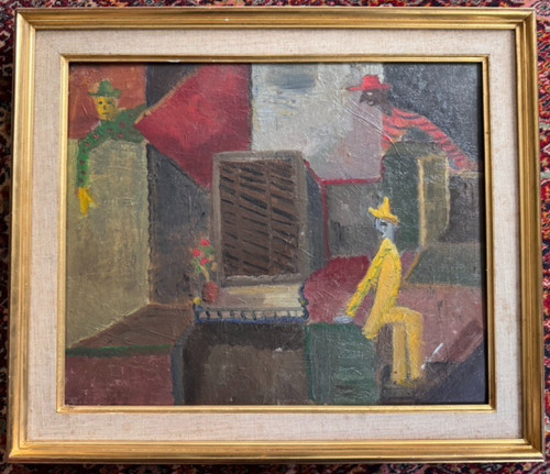 Tableau peinture huile - tableau,